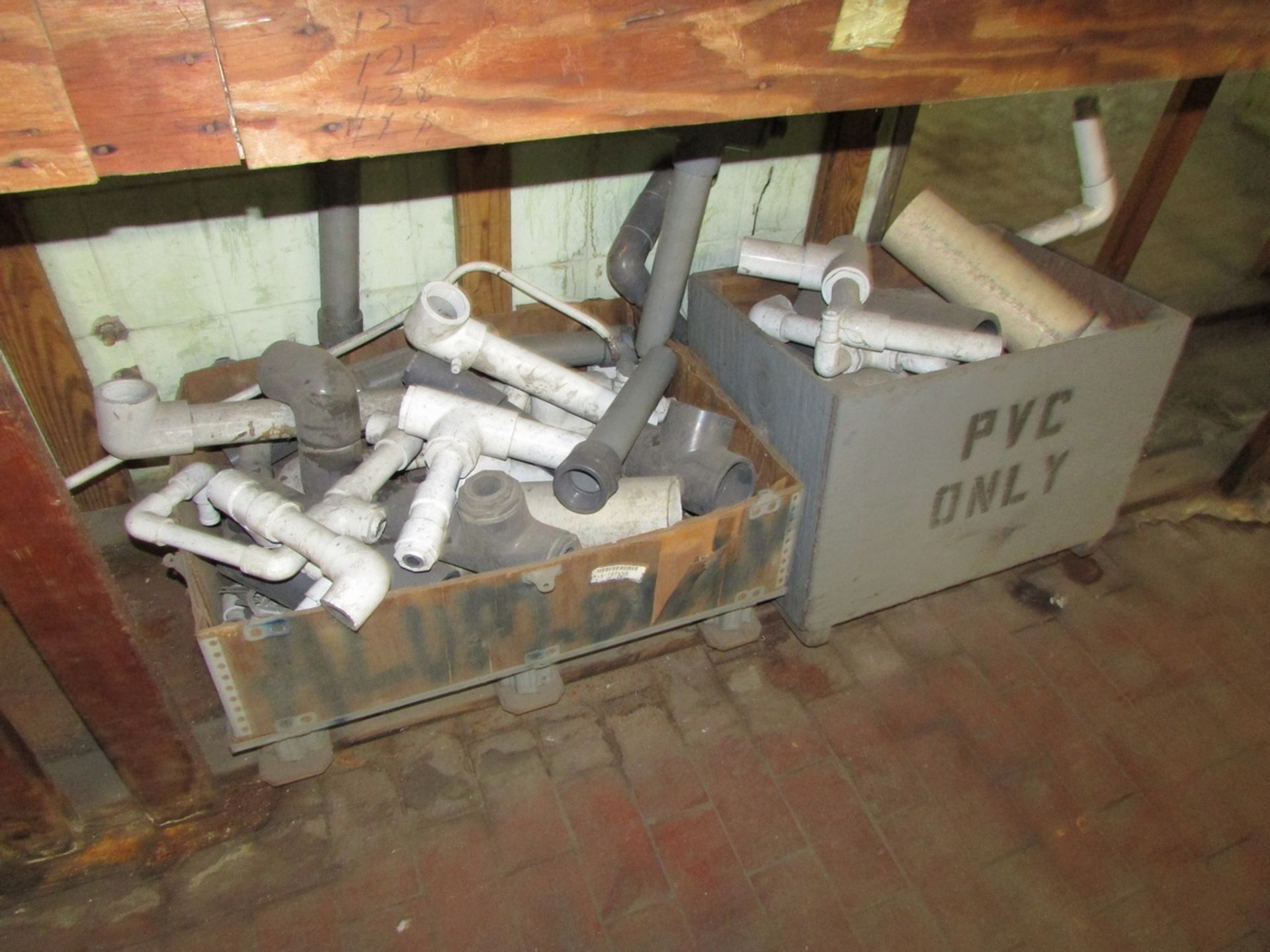 Remaining Contents of Return Cage and Prep Room, To Include Assorted Copper Pipe, PVC Pipe, Lockers, - Image 3 of 15