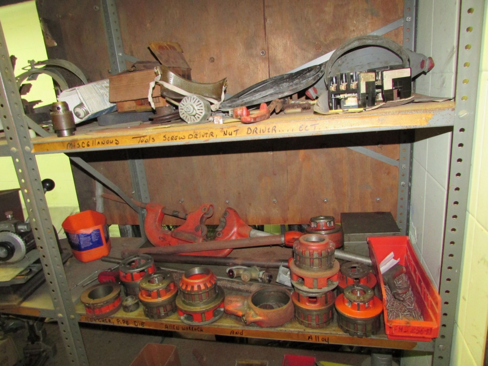 Contents of Tool Room, To Include Adjustable Shelving Units, Assorted Hand Tools, Pipe Wrenches, - Image 2 of 32