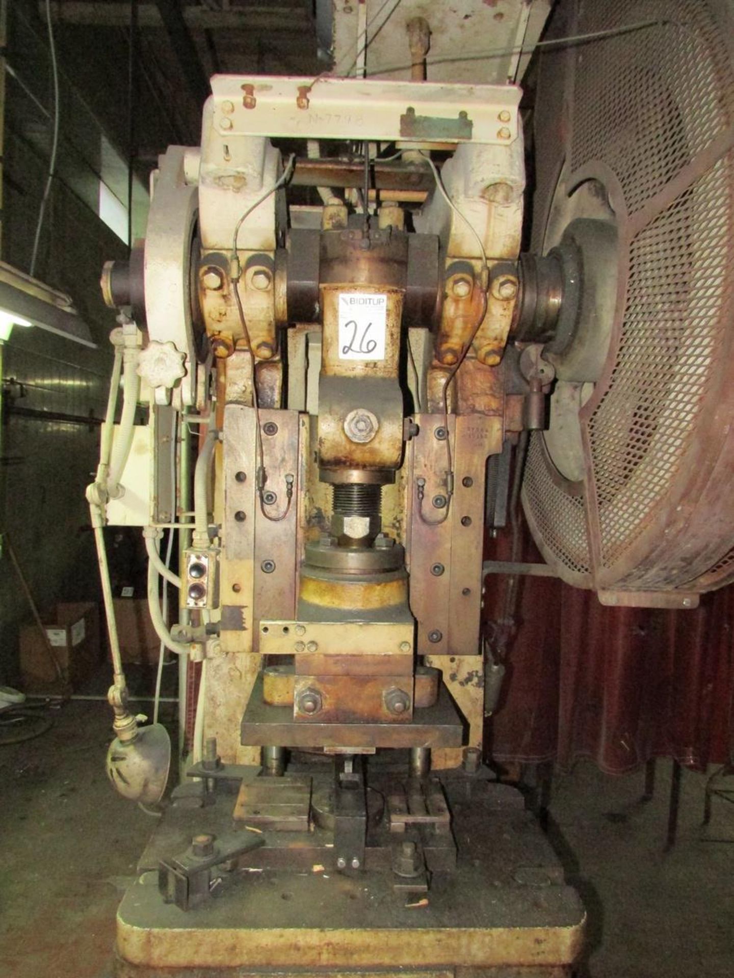 1948 E.W. Bliss No 21M 35 Ton Mechanical OBI Press, 2-1/2" Stroke, 2-1/2" Slide Adjustments, 28"x19" - Image 12 of 19