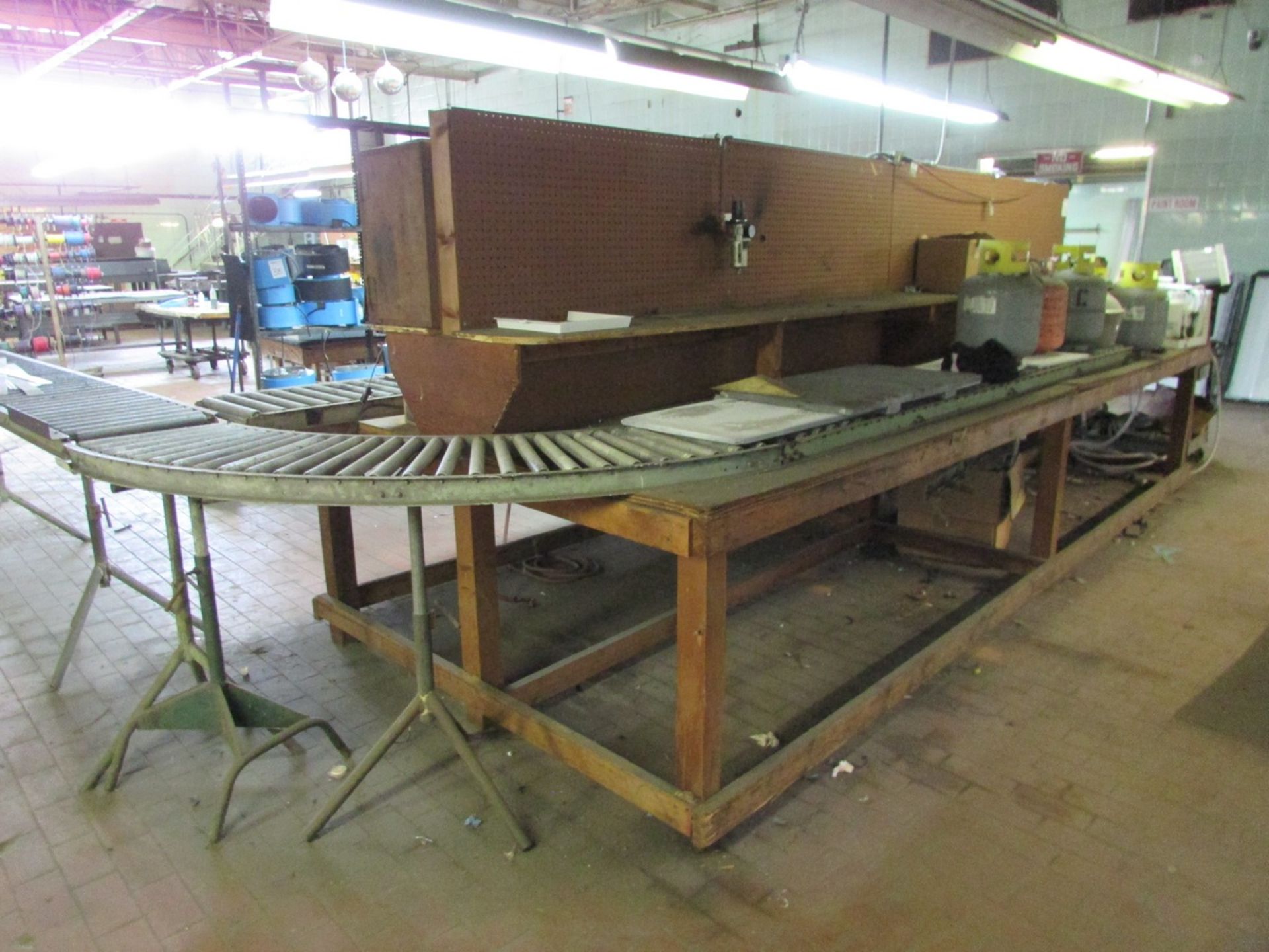 Contents of AC Assembly Area, To Include (7) Double Sided Wood Workstations, (28) Sections of - Image 99 of 107