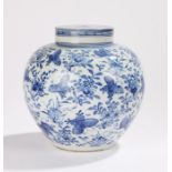 Chinese Tongzhi jar decorated with butterflies and plum blossom denoting beauty allied to longevity,