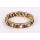 9 carat gold eternity ring, 2.5 grams