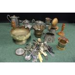 Collection of silver plated wares, to include flatware and objects, (qty)
