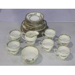 Duchess Indian tree pattern tea service, consisting of six teacups, six saucers, six side plates,