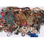 Large quantity of costume jewellery, to include necklaces, bangles, chains, bracelets etc. (qty)