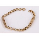 9 carat gold bracelet, 6.4 grams