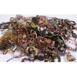 Large quantity of costume jewellery, to include necklaces, bangles, chains, bracelets etc. (qty)