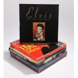 Six box sets to include “Elvis, His Life & Music” 4-CD set with book, the remaining sets being 12”