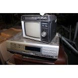 Bush Sold State Transistor, together with a Hitachi VHS and a radio, (3)