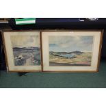 Pair of prints after James Humbert Craig, Arranmore from the Rosses and Loch Lomond, housed in