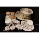 Decorative china to include pair of Alfred Meakin tureens and covers, dressing table tray and