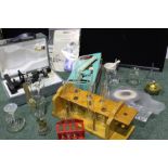 Junior scientist microscope, in original box, microscope in a case, chemistry set to include test