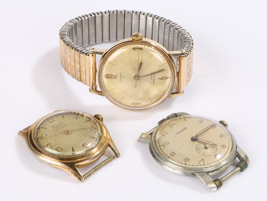 Three gentleman's wristwatches, to include Richard, Timex and Lunesa, (3)