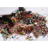 Large quantity of costume jewellery, to include necklaces, bangles, chains, bracelets etc. (qty)