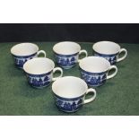 Boxed set of six Johnson Brothers cups, (6)