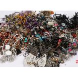 Large quantity of costume jewellery, to include necklaces, bangles, chains, bracelets etc. (qty)