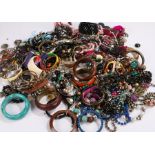 Large quantity of costume jewellery, to include necklaces, bangles, chains, bracelets etc. (qty)