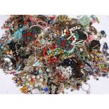 Large quantity of costume jewellery, to include necklaces, bangles, chains, bracelets etc. (qty)