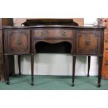 George III style mahogany sideboard, with a drawer and two cupboards, 153cm wide