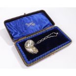 Edward VII novelty silver sifter spoon, Birmingham 1901, maker George Bowen & Sons, the bowl in