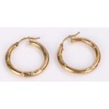 Pair of 9 carat gold earrings, 1.8 grams