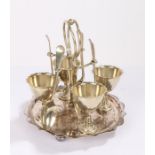 Silver plated egg stand