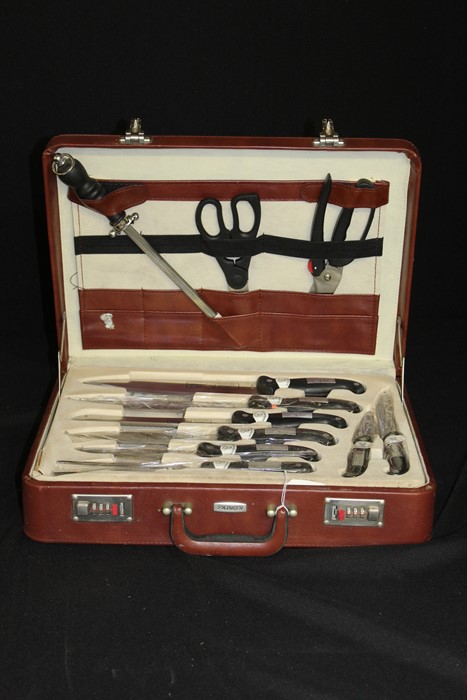 Rosenbaum Solingen knife set, within the original case, unused