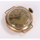 9 carat gold ladies wristwatch