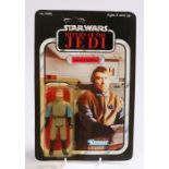 Kenner General Madine, Star Wars, Return of the Jedi, upon a 65 card back