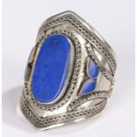 Lapis lazuli cuff bangle