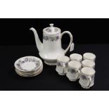 Paragon porcelain six piece coffee service