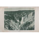 USA poster, La Cascade, Parc De Yellowstone (U.S.A.) Jean Pierre, 100cm x 65cm