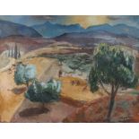 Rosemary Rutherford, The Mycene, signed oil on canvas, 90cm x 70cm
