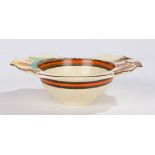 Clarice Cliff Bizarre Fantasque Newport Pottery grapefruit dish, with autumnal leaf decoration,