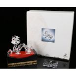 Swarovski Crystal Society annual edition 1997 Fabulous Creatures the dragon figure, 9.5cm high,