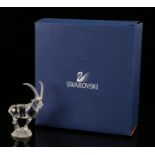 Swarovski sable antelope figure, 10cm high, housed in a fitted case with outer box