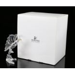 Swarovski Silver Crystal bald eagle figure, 11cm high, housed in a fitted case with outer box