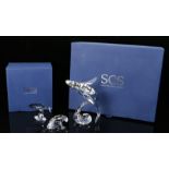 Swarovski Crystal Society Paikea whale 2012, 16cm high, housed in a fitted case with outer box,