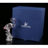Swarovski flamingo figure, 15cm high, housed in a fitted case with outer box