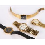 Four ladies wristwatches, to include Seiko, Gucci x 3, (4)