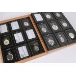 Collection of eighteen Heritage Collection pocket watches