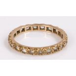 9 carat gold eternity ring, 1.5 grams