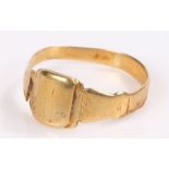 18 carat gold signet ring, AF, 5.5 grams