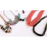 Collection of beaded necklaces