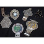 Mid 20th Century car badges, to include AA, Eastern Counties Motor Club, RAC (5)