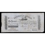 Republic of Liberia Banknotes, 50 Cents, 1862