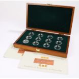 Three Monarchs Mintmark set Sovereign box, with twelve capsules, box only and no sovereigns included