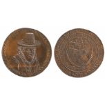 British Token, copper Penny, 1796, THOS SEKFORD ESQ FOUNDED WOODBRIDGE ALMS HOUSES 1587,reverse AT