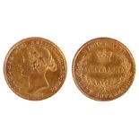 Victoria Australian Half Sovereign, 1862, Young Head, reverse Sydney Mint above Crown Australia