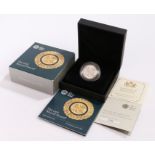 The Royal Mint Last Round Pound silver proof, boxed, capsule and paperwork